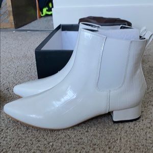 White croc boots